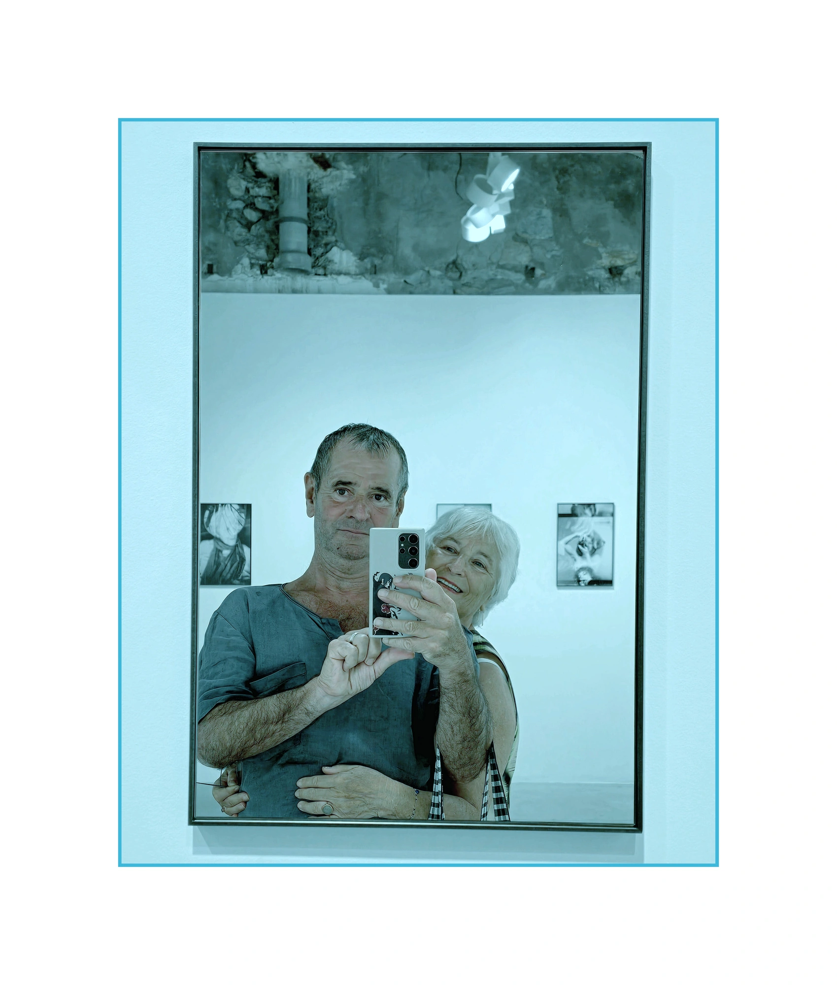 Selfie in exhibition